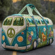 Hippie Van Quilted Duffle Bag