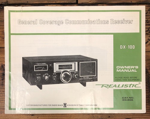 Realistic 100 receiver - realistic,