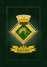 HMS DOLPHIN SHIPS BADGE/CREST
