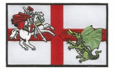 St George & Dragon iron or sew on badge  ENGLAND PATCH