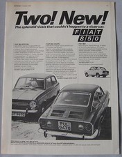 1968 Fiat 850 Original advert