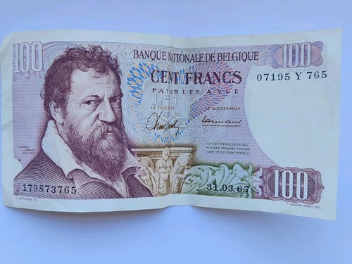 Belgium 100 francs banknote - 100,