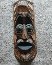 Large Tribal Tiki Wooden Mask