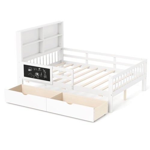 Double bed frame solid - double, wood