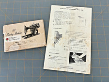 1955 Singer 99 Sewing Machine Manual & Instruction Sheet