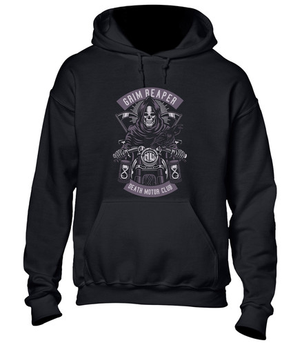 Grim reaper motorcycle hoody - grim,