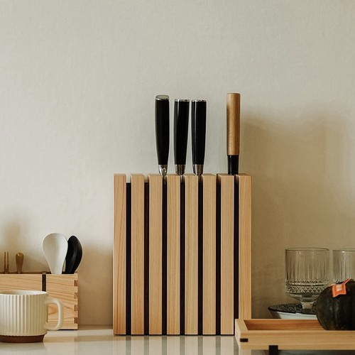 Japanese hinoki walnut knife - &,