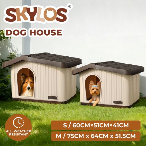 Skylos plastic dog - plastic, house