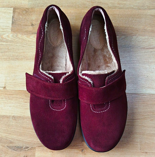 Hotter toasty burgundy suede - toasty,