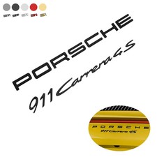 5PCS For Porsche 911 Carrera 4S Letters Rear Badge Emblem Deck Lid Set