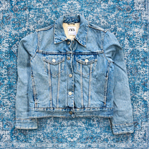 Zara women blue denim - zara,
