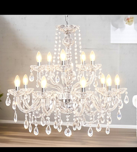 Light clear crystal glass - 15-light,
