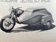 R.A.C. WATSONIAN SIDECAR MOTORCYCLE ARTICLE