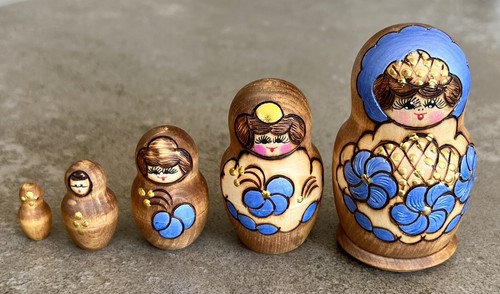 Vintage russian nesting dolls - russian,