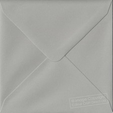 Owl Grey 155mm x 155mm Gummed 120gsm Square Coloured Envelopes