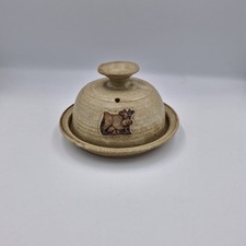 Studio pottery small butter - small,