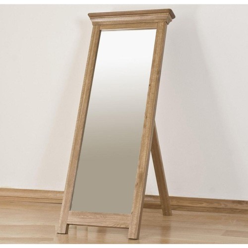 Solid oak cheval mirror - solid,