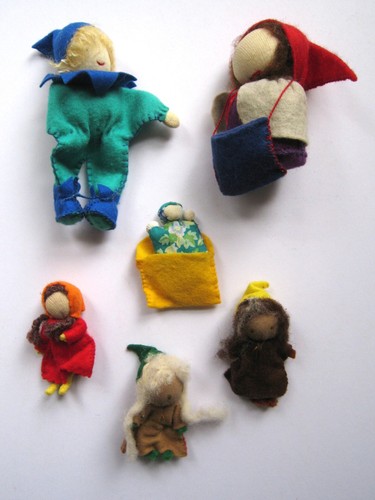 Vintage felted handmade play