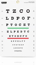Snellen Eye Chart 9 x 14 Inch