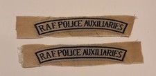 Pair 1970s/80s Royal Air Force Police Auxiliaries RAFPA Shirt Shoulder Titles.