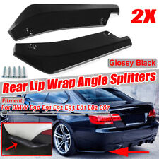 For BMW E90 E92 E81 87 Rear Spats Bumper Lip Wrap Angle Diffuser Splitter Canard