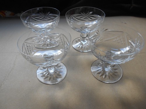 Set cut glass crystal - of, 4