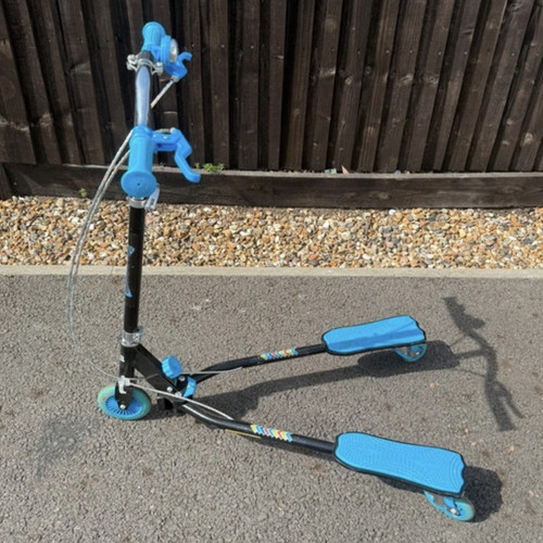 Kids blue scissor scooter - kids,