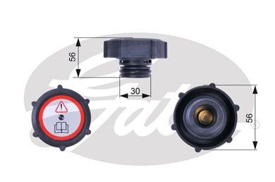 Gates radiator cap for ford - cap,