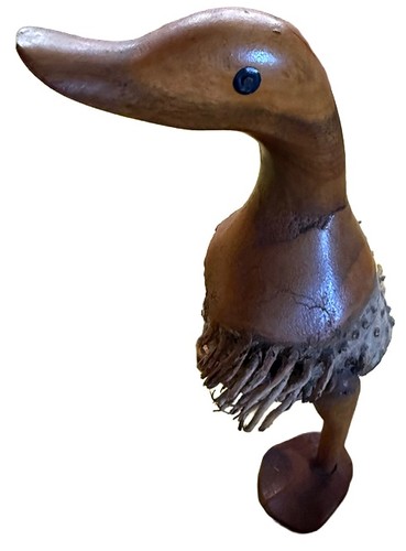 Bamboo duck ornament 22cm