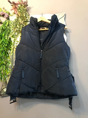 Zara gilet navy quilted - navy,