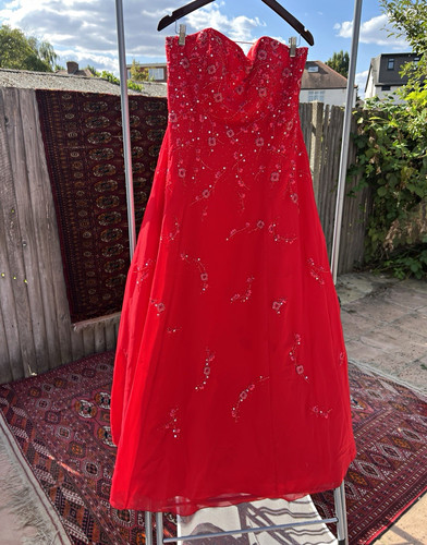 Josephribkoff red strapless - red,