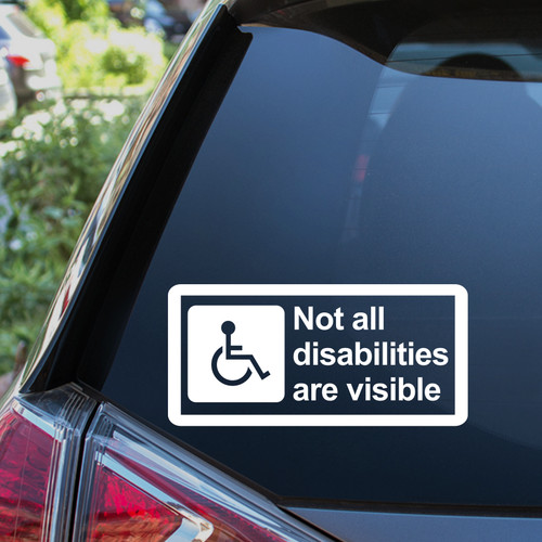 Not all disabilities - not, are