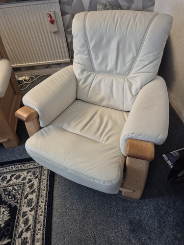 Peice cream leather italian - cream,