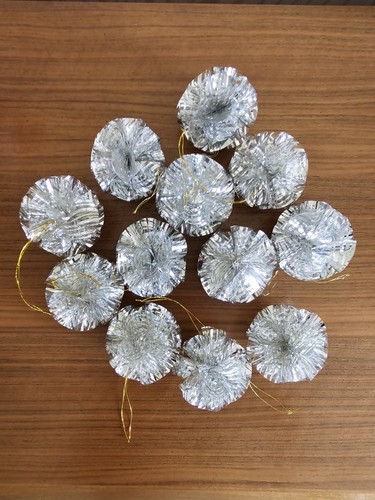 Silver vintage foil christmas - vintage,