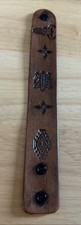 Hand Tooled Leather Wide Cuff