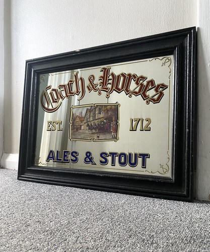 Vintage coach and horses ale - and,