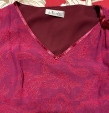 J Taylor Ladies Long Pink Dress Size 14 