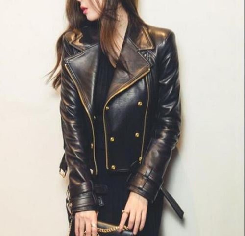 Women black moto - women's,