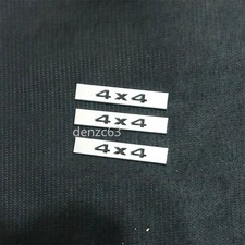 3x Silver Chrome Small Black