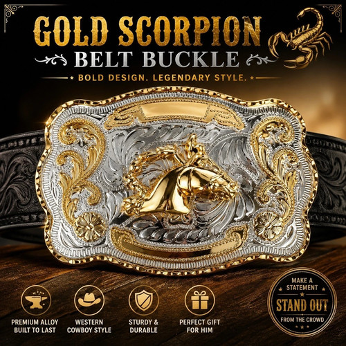 Gold scorpion double color - color, big