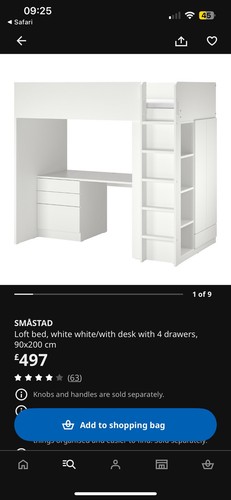 Single bunk loft - bed, with
