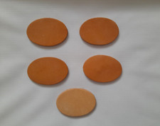Leather small oval blanks - leather,