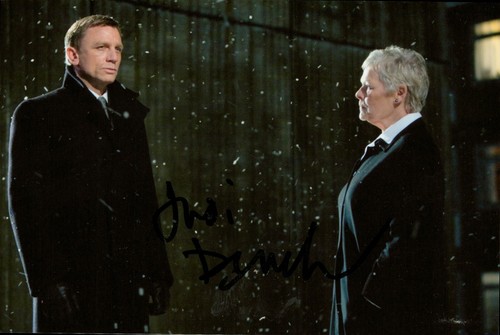 Dame judi dench signed 6x4 - dame,