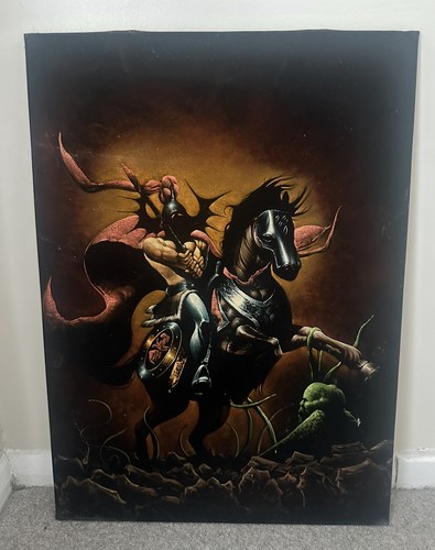 Vintage 1970s velvet painting - vintage,