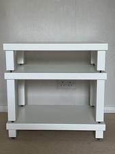 HIFI RACK PODIUM SATURN WHITE 3 TIER  