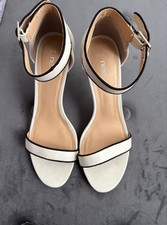 Brand New Next Cream Ankle Strap Open Toe Sandals Size 6