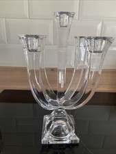 Vintage Nachtmann 5 Arm Crystal Glass Candelabra Candle Holder