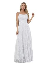 Lace Appliques Prom Dresses