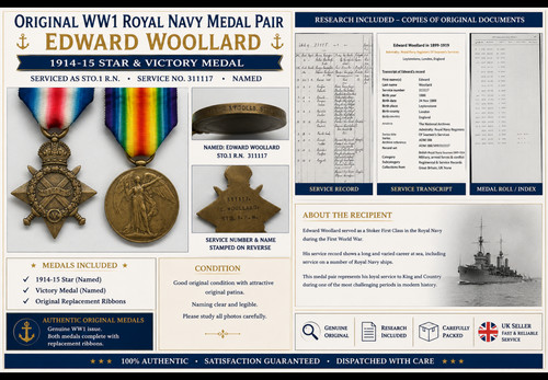 Ww1 royal navy medal - navy,