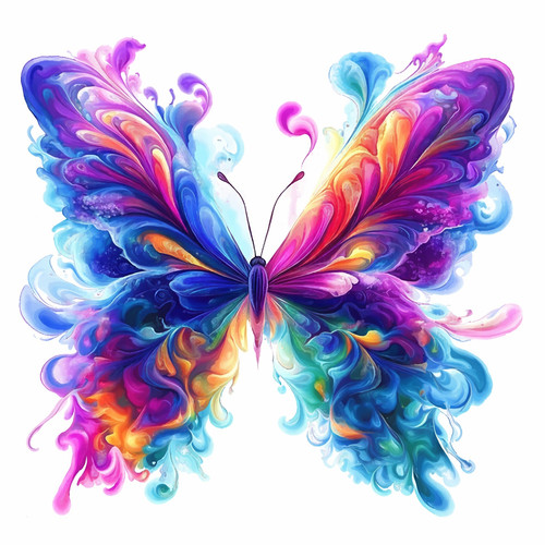 Colourful butterfly large diy - butterfly,